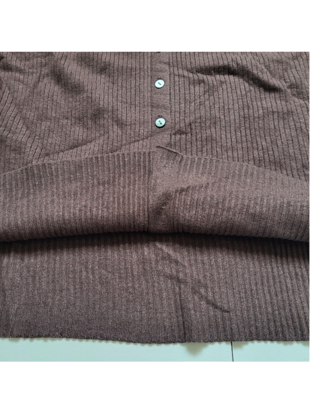 Women's Plus Size A New Day Ribbed Button-Down Sweater – Brown – Size 2XL – NWT - Picture 9 of 10